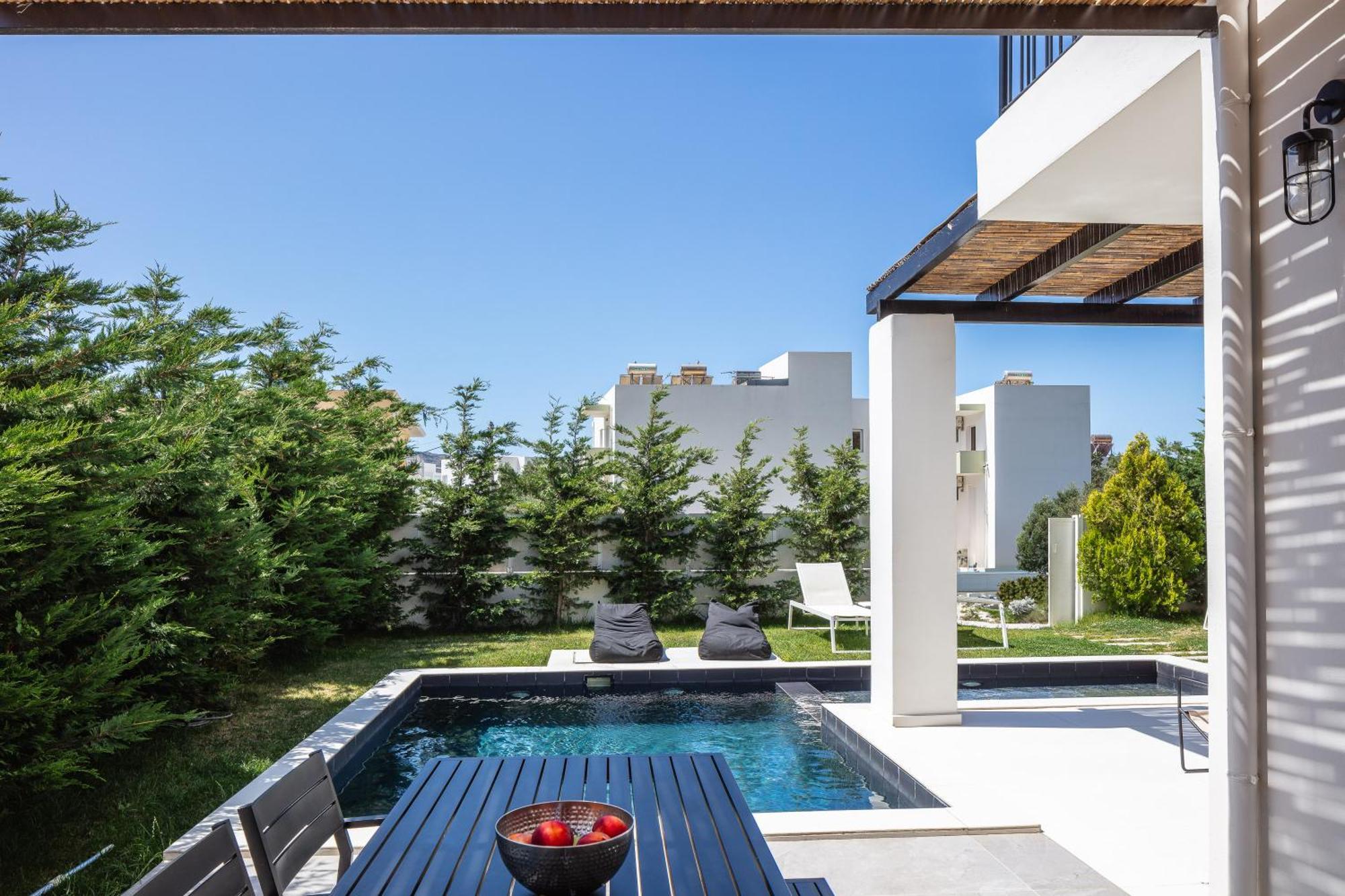 Modern Villa Casa Filo Verde With Private Pool & Bbq,200M From The Beach Plakias Exterior photo